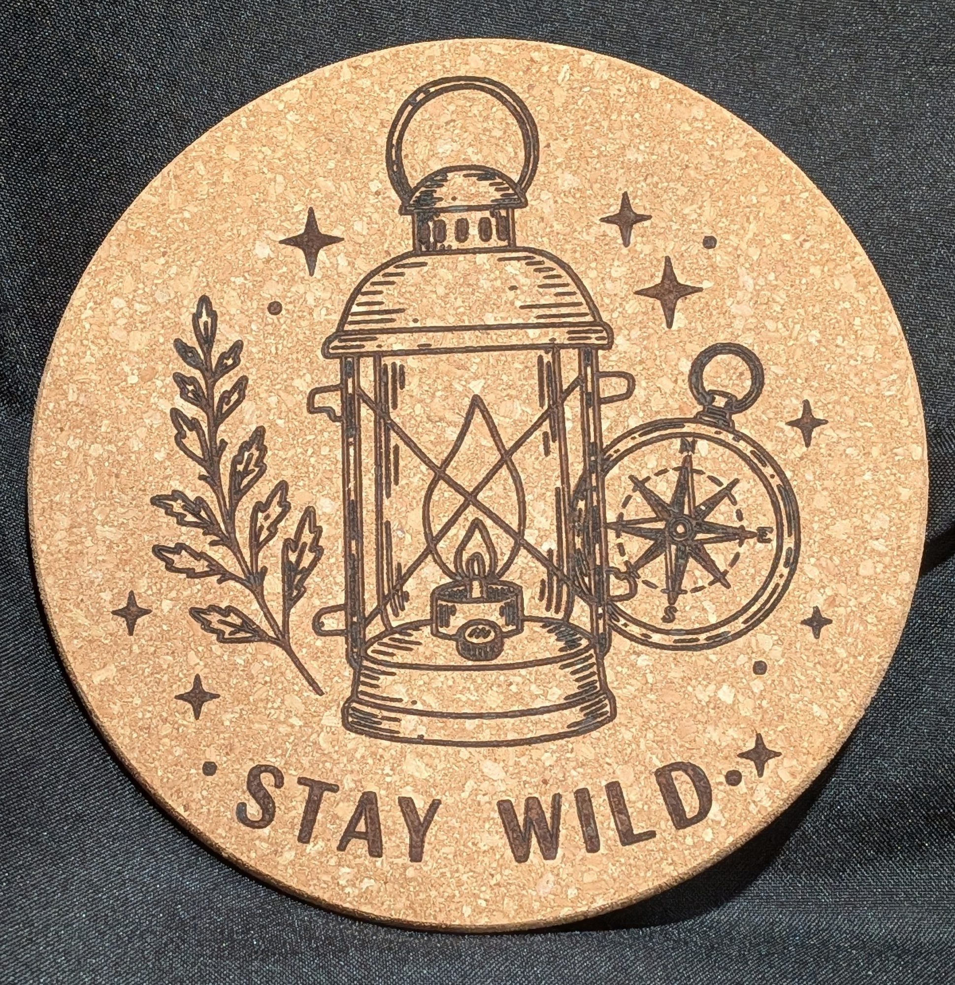 Stay Wild Cork Trivet