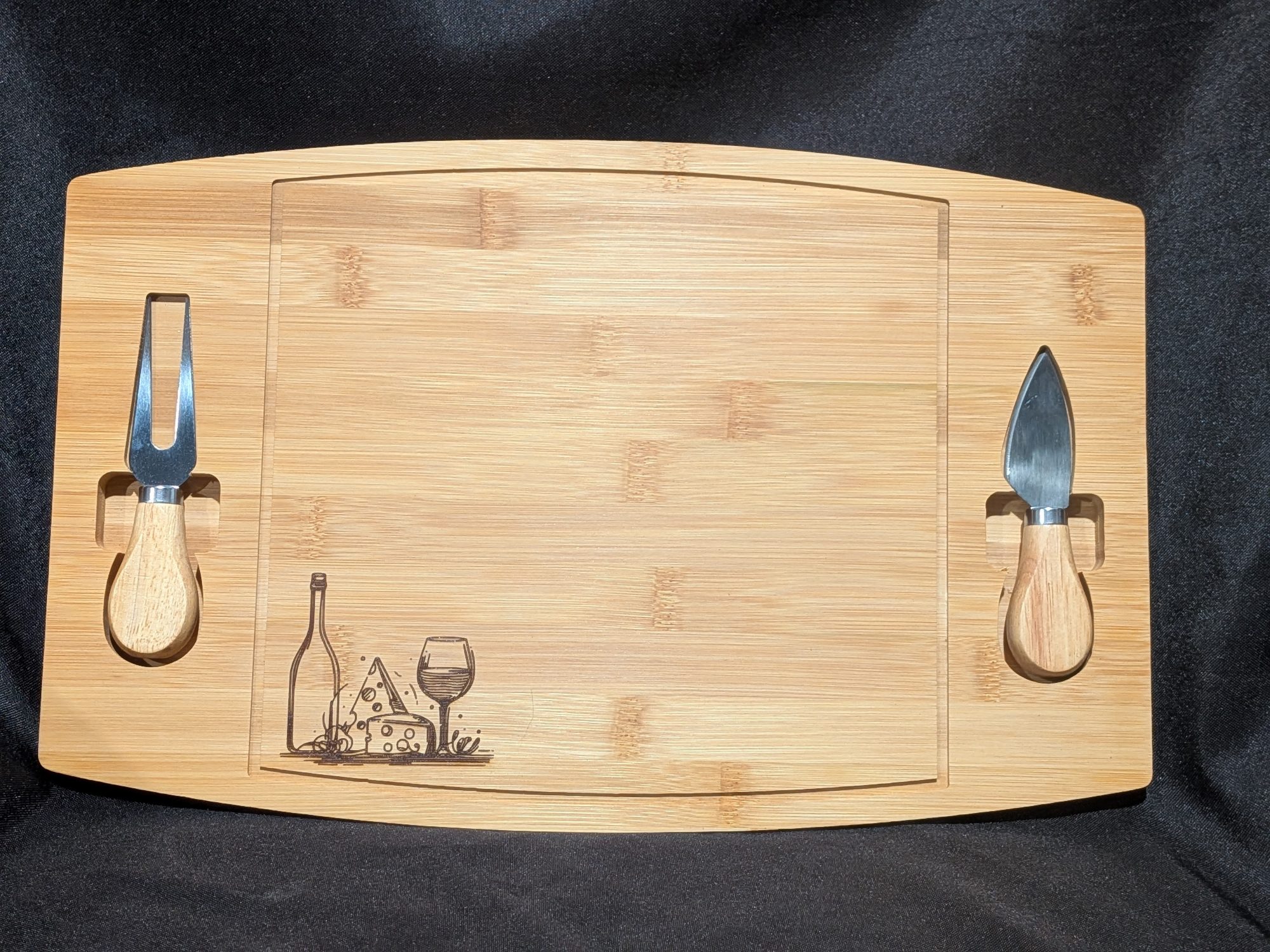 Elegant Bamboo Charcuterie Board Set